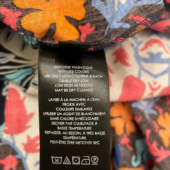 Anthropologie Women's Floral Print Chiffon Puff Sleeve Kayak Maxi Dress Size S - Picture 9 of 13